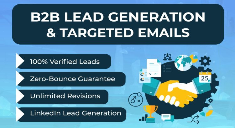 I will provide targeted b2b lead generation, linkedin leads, and web scraping.