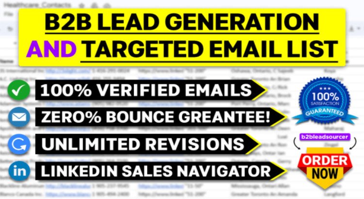 I will provide b2b lead generation, shopify ecommerce leads, shopify store owner list.