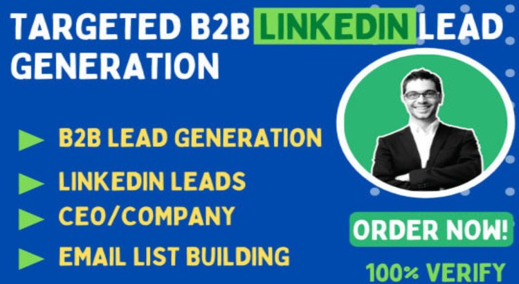 I will provide highly targeted b2b linkedin lead generation and build prospect email list.