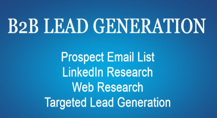 I will provide b2b lead generation and build prospect email list.