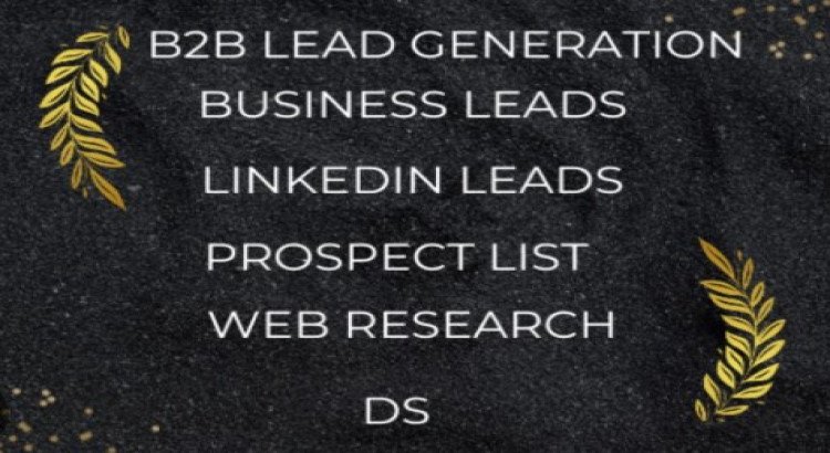 I will provide b2b lead generation and targeted lead generation.