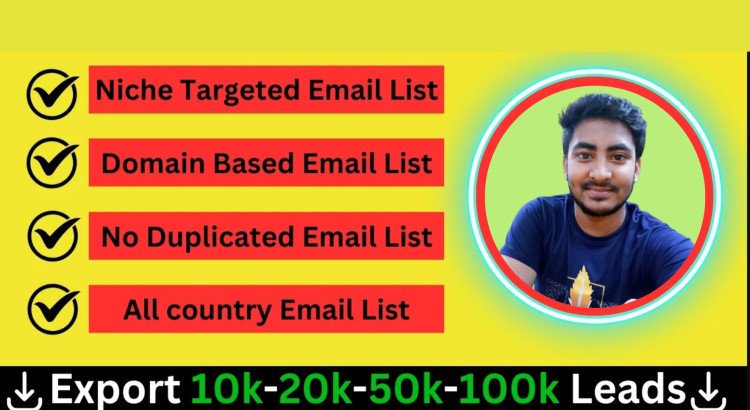 I will help you by providing niche targeted email list and similar task only for $2 hours.