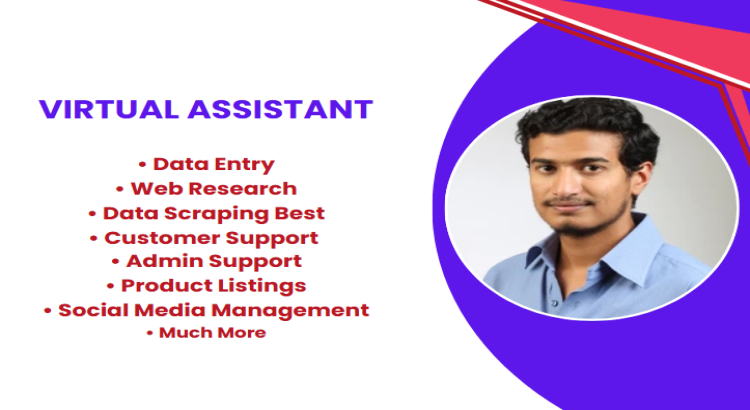I will be your trusted virtual assistant, data entry, web research