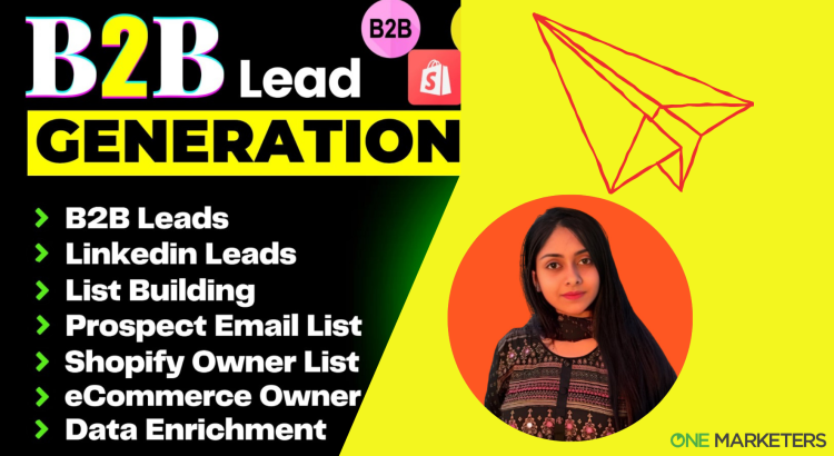 I will provide b2b lead generation, shopify ecommerce leads, shopify store owner list