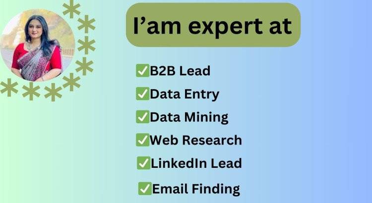 I offer B2B lead generation services, including LinkedIn lead generation.