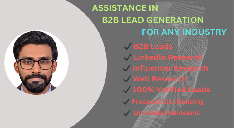 I will provide virtual assistance for B2B lead generation.213