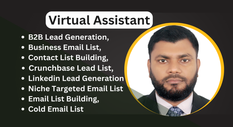 I will help you by providing Web Research and B2B Lead Generation only for $2 hours