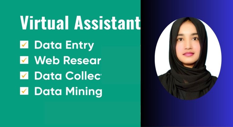I will be your virtual assistant for data entry, data mining, copy paste, web research.