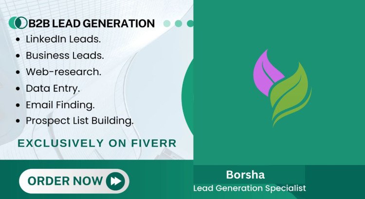 I will do professional b2b lead generation and business web research.