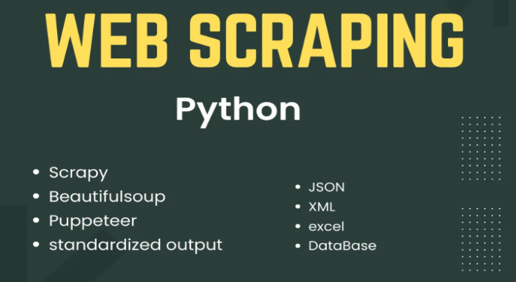 I will do python web scraping