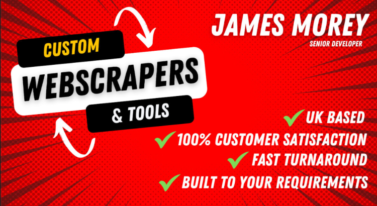 I will create a reuseable custom web scraper