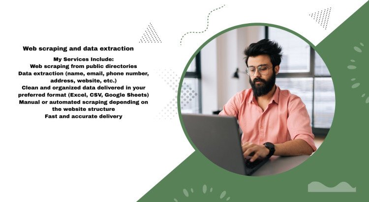 I will help you by providing web scraping and data extraction from directories only for $2 hours.