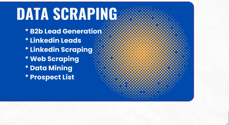 I will do b2b lead generation and website data scraping