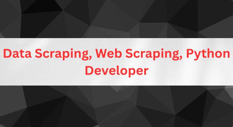 I will do Python web scraping, data extraction, and data mining