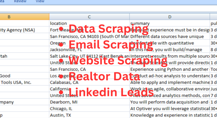 I Will Scrape LinkedIn Data and Extract Information from Any Website