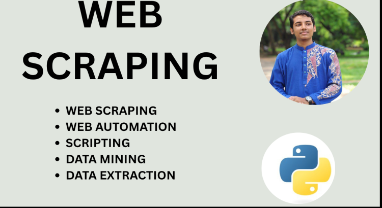 I Will Perform Web Scraping Using Python BeautifulSoup, Selenium & Scrapy