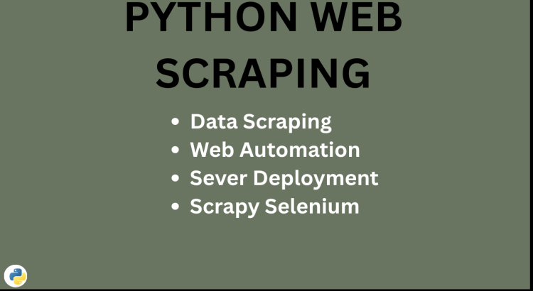 I Will Do Python Web Scraping, Data Extraction, and Mining from Any Website