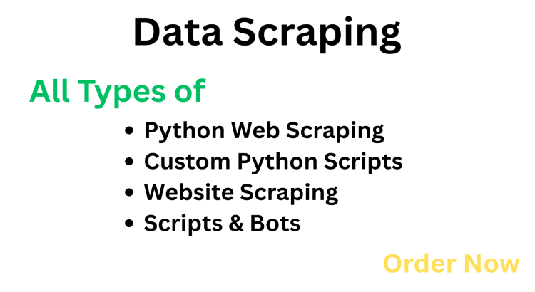 I will perform website scraping, data extraction, and Python web scraping