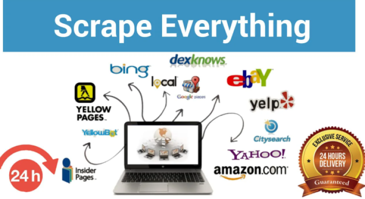I will do product scraping, web scraping, image scraping.