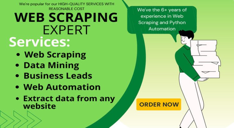 I offer Python web scraping, automated data scraping, and structured data extraction.