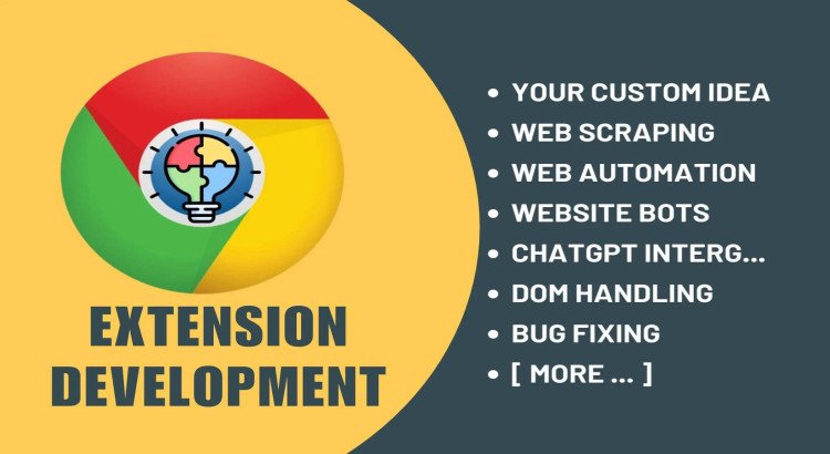 I will develop chrome extension, web automation bot, data scraper.
