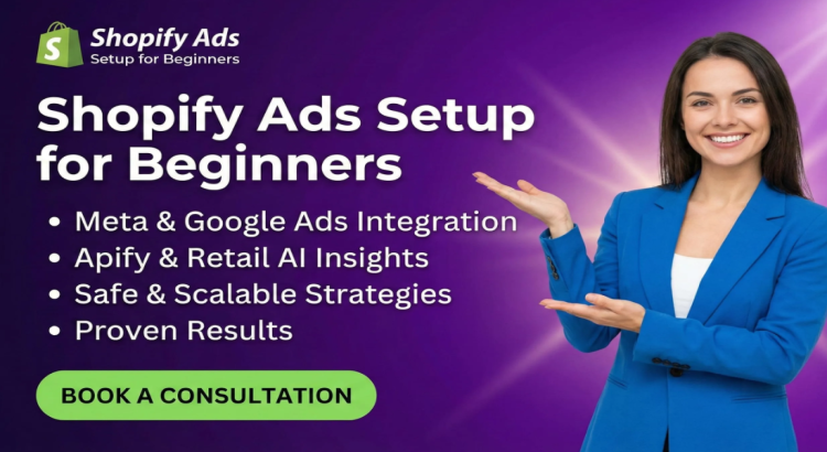 I will shopify facebook ads and goggle shopping for beginners
