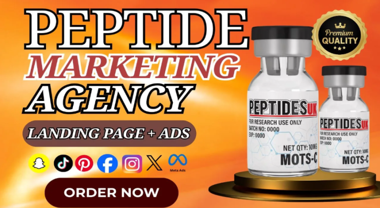 I will build compliant peptide landing page sales funnel for meta ads, google ads fb ad