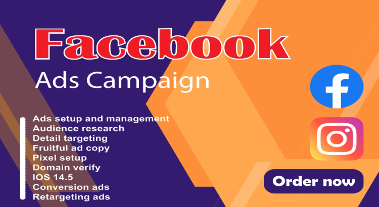 I will run facebook ads campaign, meta ads
